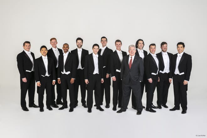 Chanticleer opens the 2018-19 Geneva Concerts season Sept. 27 with “Then and There, Here and Now,” which features music by Giovanni Pierluigi da Palestrina, Tomas Luis de Victoria, Mason Bates, Steven Stucky, Jennings and Shaw. [PHOTO PROVIDED]