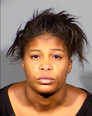 FILE - This undated file photo provided by the Clark County Detention Center shows Aisha Yvonne Thomas, 29, of Las Vegas. A judge on Tuesday, Aug. 28, 2018, ordered Thomas to remain jailed without bail pending an Oct. 1, 2018 preliminary hearing of evidence in the death of a 3-year-old girl whose body was found in a duffel bag in a closet in the woman's apartment. (Las Vegas Metropolitan Police Department photo via AP)