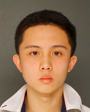 FILE – This undated photo provided by the Upper Darby Police Department in Upper Darby, Pa., shows An-Tso Sun, a Taiwanese exchange student arrested for threatening a shooting at his suburban Philadelphia high school, Monsignor Bonner and Archbishop Prendergast Catholic High School in Drexel Hill, Pa. Sun pleaded guilty to a federal firearms charge Tuesday, Aug. 28, 2018, during a federal court arraignment. Sun previously pleaded guilty to state terroristic threat charges and was sentenced to four to 23 months. (Upper Darby Police Department via AP, File)