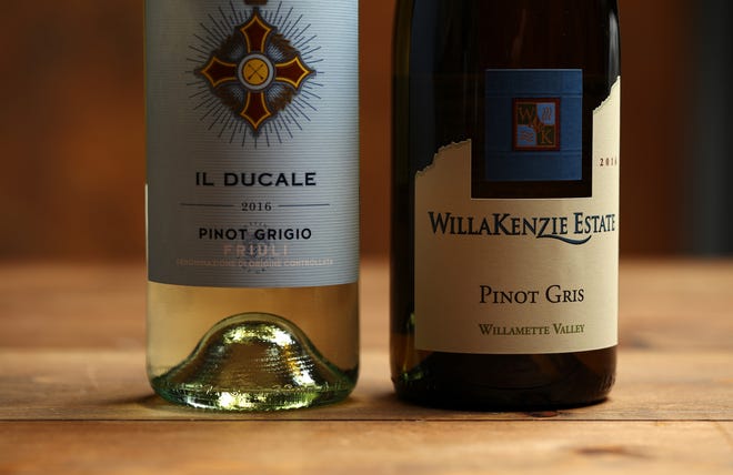 Wine terms can be similar and confusing. For example, in Italy, it's pinot grigio, while in France, it's pinot gris. [Chicago Tribune / TNS / E. Jason Wambsgans]