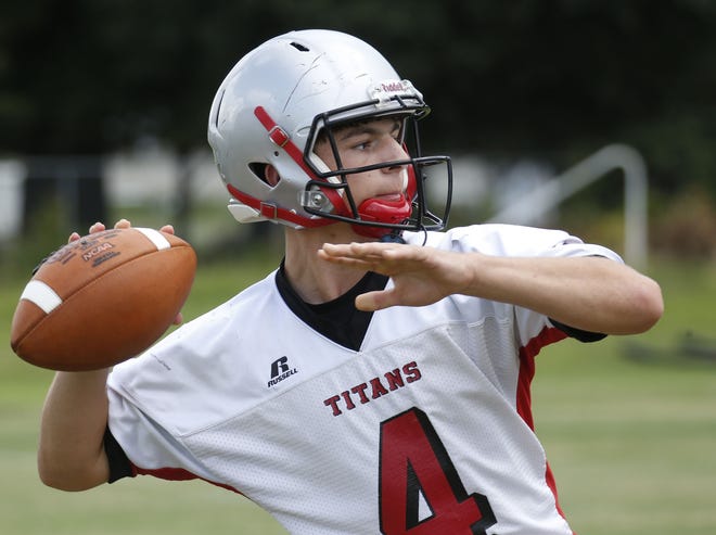 Holy Spirit quarterback Sam Contorno throws during practice Tuesday, Aug. 7, 2018, in Tuscaloosa. [Staff file photo/Gary Cosby Jr.]