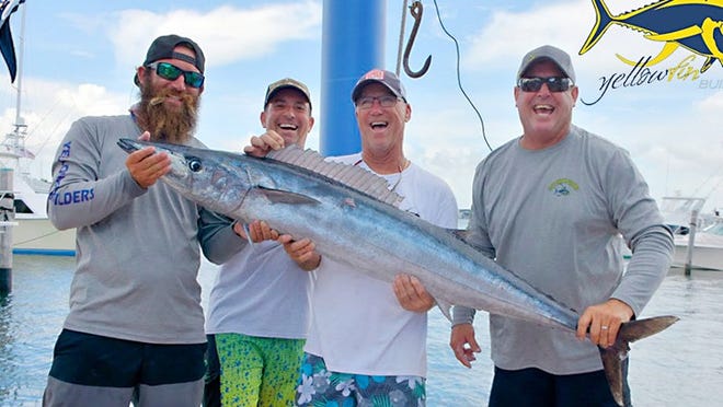 Team Yellowfin won the West Palm Beach Fishing Club’s Full Moon Wahoo Series on Saturday. They caught a 44.2 pound wahoo and finished the three-series contest with 94.6 pounds.