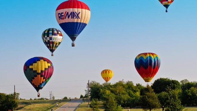 More than 40 hot air balloons will color the skies over Plano. Contributed by Plano Balloon Festival