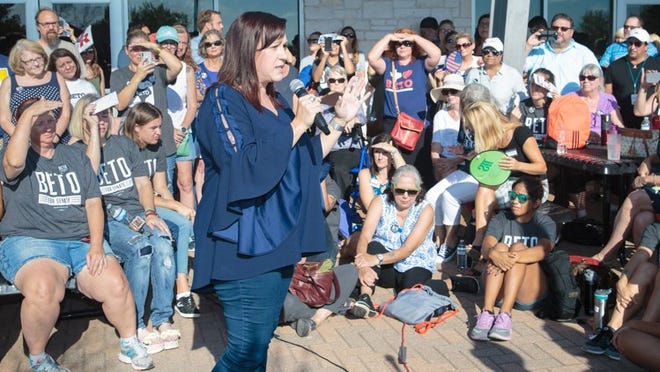Congressional candidate M.J. Hegar says U.S. Rep. John Carter ‘hasn’t held a town hall in five years.’