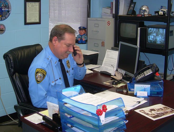 Watkinsville Police Chief Lee O'Dillon was placed on adminstrative leave on Aug. 3 due to an unspecified complaint. [Wayne Ford/Athens Banner-Herald]