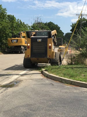 Work crews on William C. Gould Jr. Way in Kingston prepare to pave the rest of the way

to Prestige Way in Plymouth Aug. 23. [Wicked Local photo/Kathryn Gallerani]