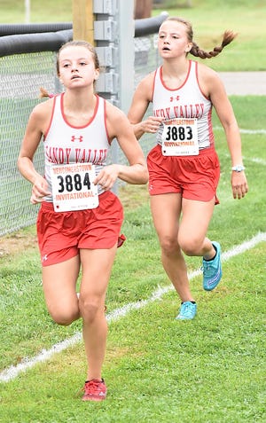 Sandy Valley's Kiannah Sarver finished fourth and Mercedes Sarver was fifth at the Newcomerstown Invitational.