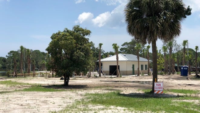 The opening of Cinquez Park has been delayed until fall 2018. (Hannah Morse / The Palm Beach Post)