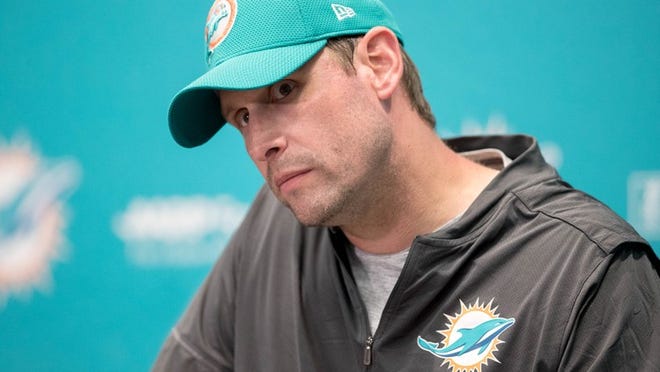 Adam Gase was at full throttle as the Dolphins started their first week of practice for the Tennessee game.