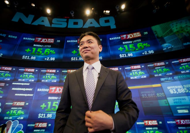 Richard Liu Qiangdong, JD.com founder and chairman, at the Nasdaq MarketSite in New York on May 22, 2014. MUST CREDIT: Bloomberg photo by Michael Nagle.