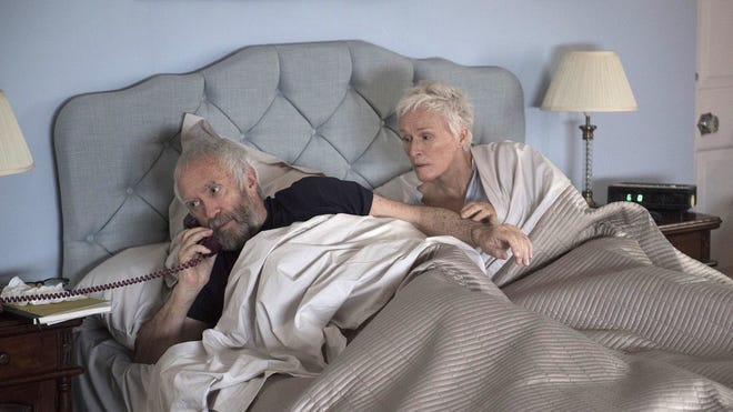 The lives of Joan (Glenn Close) and Joe Castleman (Jonathan Pryce), a famous novelist, change once he gets an early-morning phone call that announces he has won the Nobel Prize in literature in "The Wife." [Sony Pictures Classics]