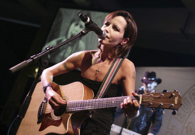 A coroner said Thursday that Cranberries singer Dolores O'Riordan, seen performing in 2008, died accidentally from drowning due to alcohol intoxication. [AP Photo / Bruno Bebert, File]