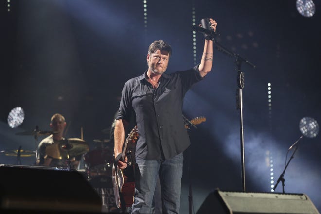 Blake Shelton performs at the 2018 CMA Music Festival at Nissan Stadium in Nashville, Tenn., on June 8, 2018. Shelton has been appointed to the board of a newly formed foundation that will raise money for wildlife conservation in his home state of Oklahoma. (Photo by Laura Roberts/Invision/AP, File)