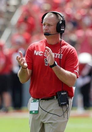 North Carolina State coach Dave Doeren hopes to see more production from his team.