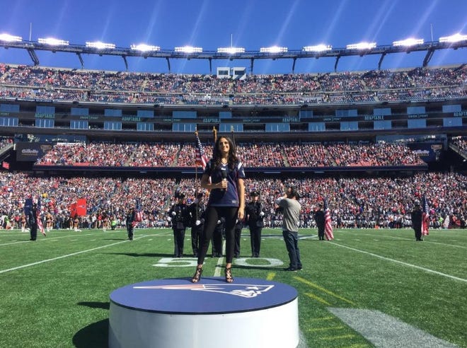 Whitney Doucet to perform national anthem at Gillette Stadium on Sunday.