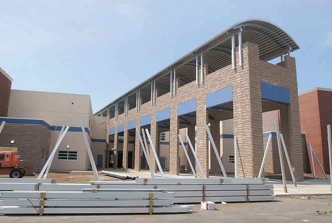 Ponte Vedra High School, shown while under construction in 2008. Some school officials say the county's next high school will also be built along a stretch of County Road 210. [PETER WILLOTT/THE RECORD]