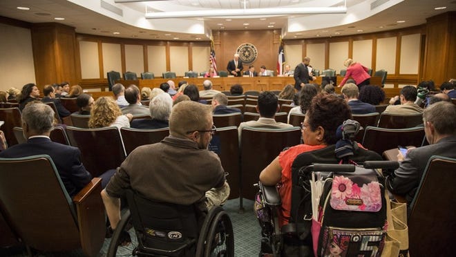 The Texas House Committee on Human Services heard from Medicaid managed care organizations at the Capitol on June 20 after families and providers complained of excessive denials of services for children with disabilities. ANA RAMIREZ / AMERICAN-STATESMAN