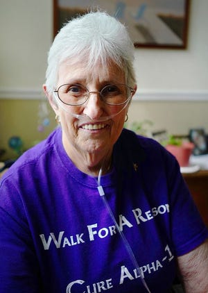 Alyce Yout, 73, of Rockland supports the Alpha-1 Foundation and the Escape to the Cape Sept. 28-30.