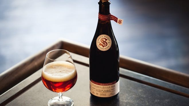 Spoetzl Brewery’s newest bottled beer is a märzen, or Oktoberfest-style lager, aged in Balcones Distilling whiskey barrels. It’s a special project from the makers of Shiner beer, packaged in larger-size bomber bottles. Photos contributed by Spoetzl Brewery