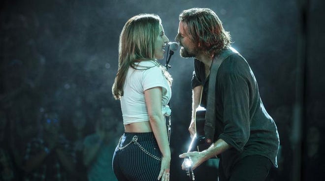 Lady Gaga and Bradley Cooper in “A Star Is Born.” [Warner Brothers]