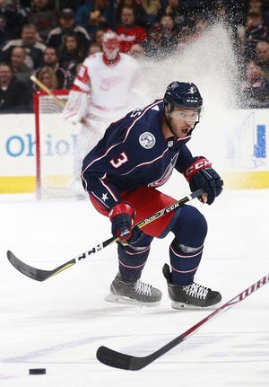 Defenseman Seth Jones worked on being more consistent last season and looks to continue that this season. [Brooke LaValley/Dispatch]