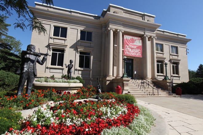 The National Music Museum, on the campus of the University of South Dakota, has one of the world’s greatest collections of musical instruments, Vermillion, South Dakota. [Steve Stephens]