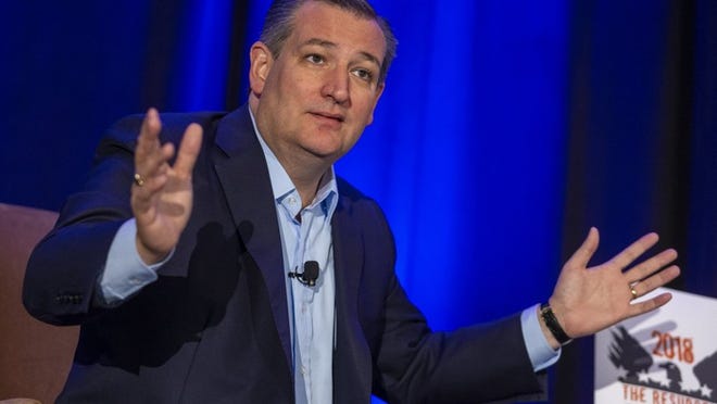 U.S. Sen. Ted Cruz, R-Texas, speaks during the Resurgent Gathering at the Capitol Sheraton in Austin on Aug. 4. (Stephen Spillman / For American-Statesman)