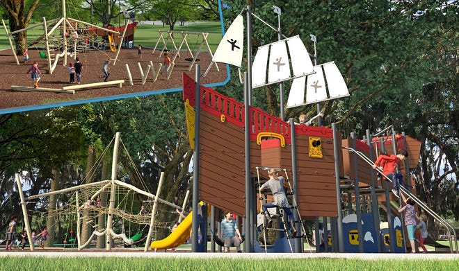 Mount Dora will be replacing the current equipment at Gilbert Park with a pirate ship-themed playground. [Submitted]