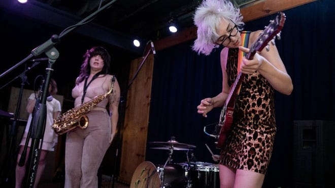 Sailor Poon plays its first ACL Fest in October. “We’re very excited and grateful for the opportunity to play with all the great men on the bill,” guitarist Madison Whitaker says. Robert Hein for American-Statesman