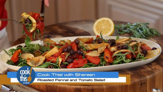 On this episode of Cook This! with Shereen, chef Shereen Pavlides shows you how to make Roasted Fennel and Tomato Salad.