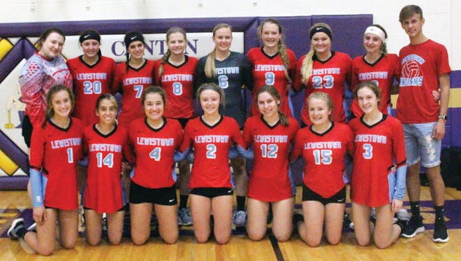 The Lewistown High varsity volleyball team posted a 4-0 record in winning Saturday’s Fulton County Tournament played at Canton. Players and managers for the Lady Indians include the following. Front row, left to right, Sydney Shaeffer, Jessalyn Kline, Carmyn Baldwin, Kirsten Shawgo, Cortney Hopkins, Kadee Bainter and Carli Heffren. Back row, left to right, manager Mackenzie Hutton, Macy Mikulich, Gracie Sedgwick, Kate Hampton, Kaitie Van Pelt, Hannah Burdess, Emily Wise, Chloe Hickle and manager Devin Boggs.