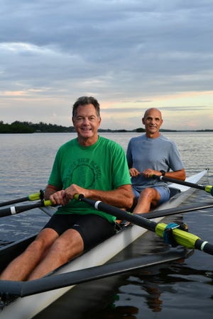 Randy Higel, left, is a Sarasota native and Dragos Alexandru is a former Olympic rower born in Romania.  [Herald-Tribune staff photo / Mike Lang]