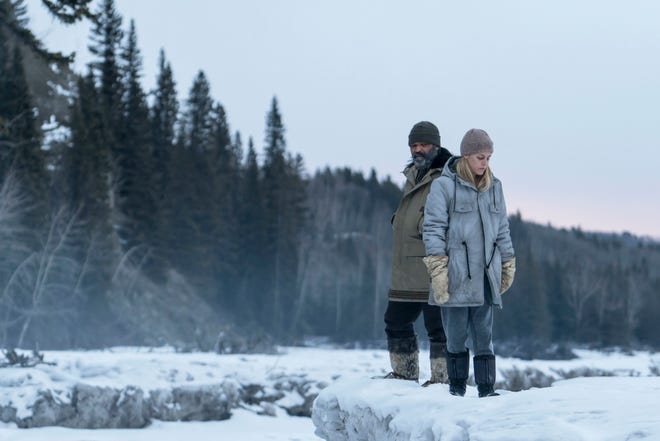 Jeffrey Wright and Riley Keough in "Hold the Dark." [David Bukach/Netflix]
