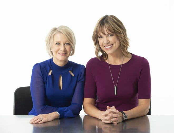 Andrea Kremer (left) and Hannah Storm of the Amazon Prime streaming service made history as the first all-female commentary team for “Thursday Night Football” produced by the Fox Network. [Courtesy of Amazon.com]