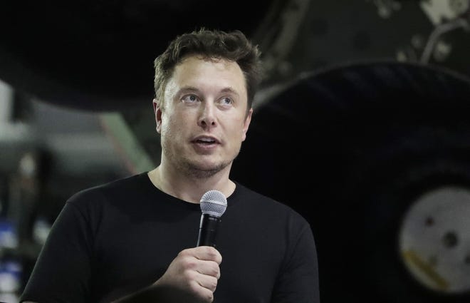 Tesla chief executive Elon Musk speaks in California earlier this month. [AP, file / Chris Carlson]