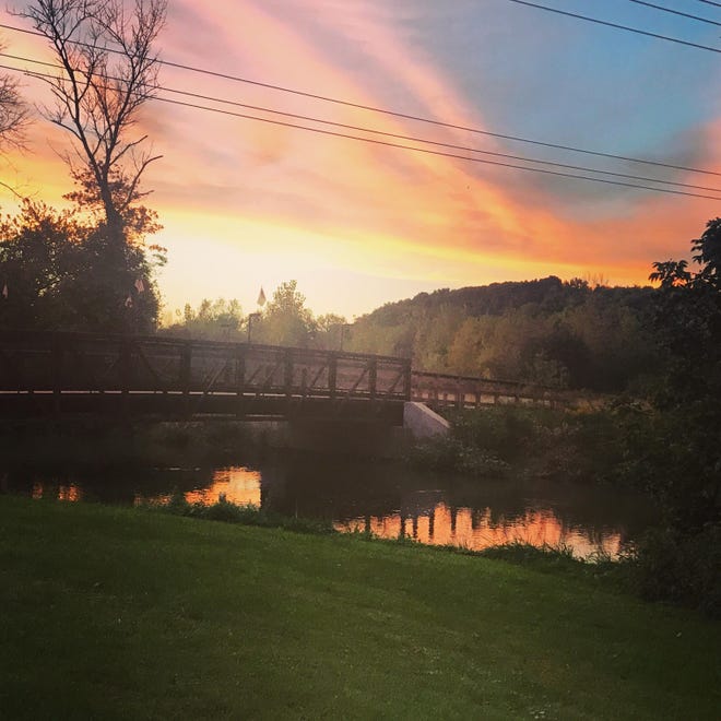 We received this photograph of a beautiful sunset at Dennison Park from Jen Hursey.