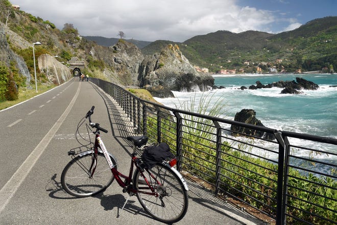 A bike ride between Levanto and the sleepy village of Bonassola offers up views of the Italian Riviera's stunning coastline. [Contributed by Cameron Hewitt]