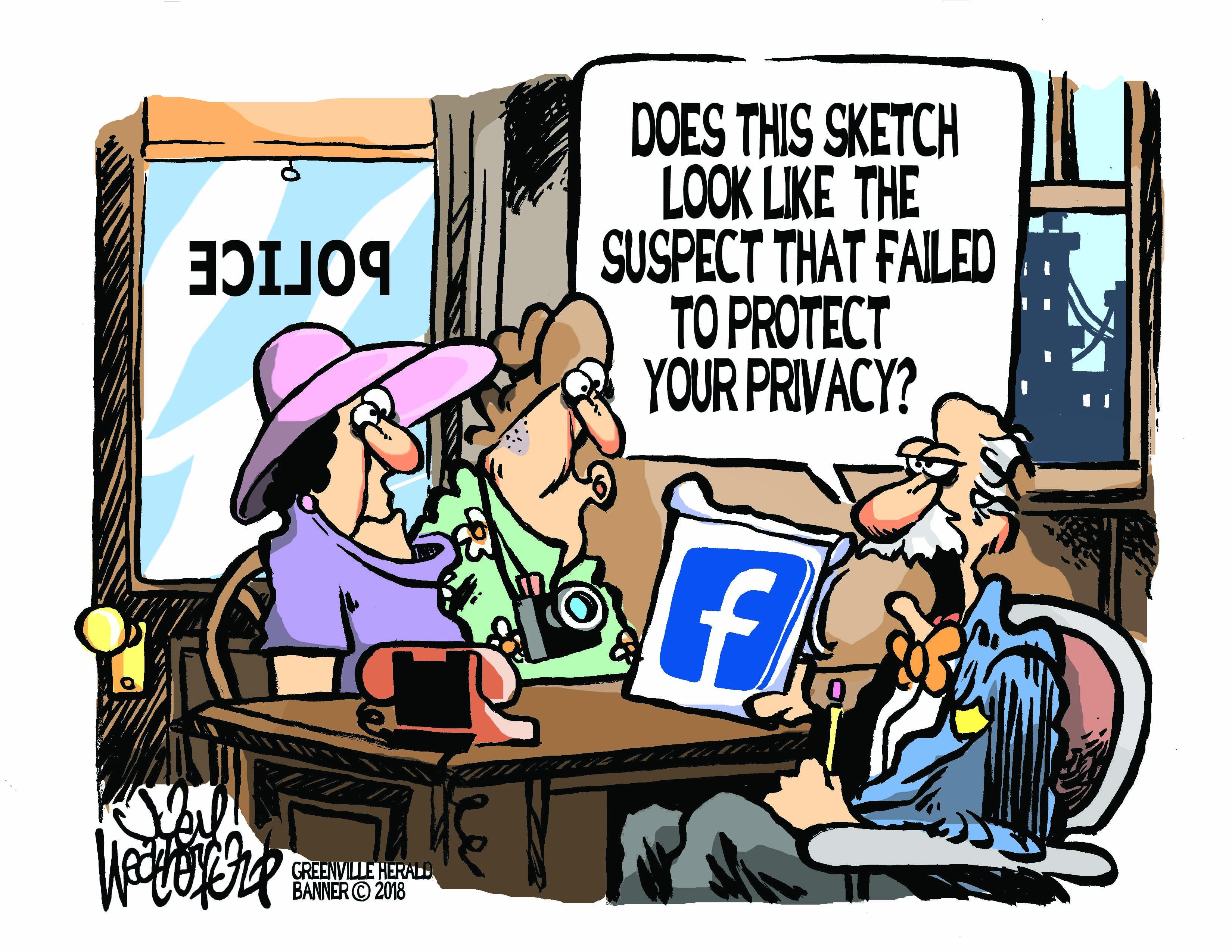 Weatherford cartoon: Privacy protection