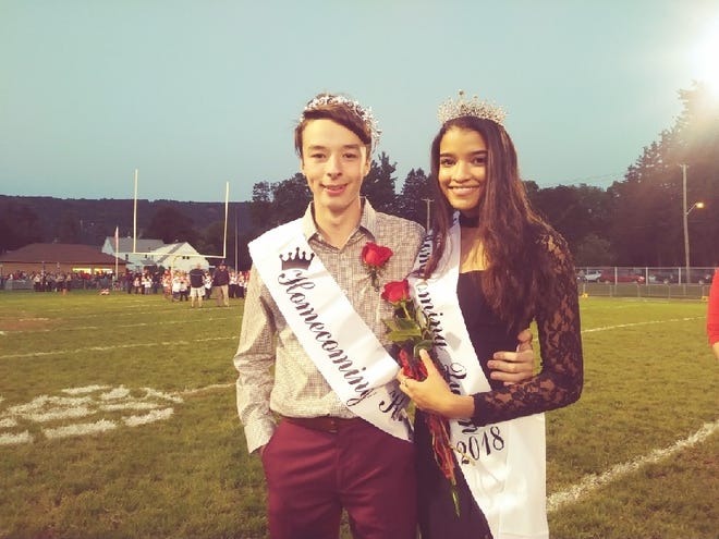 Dansville Homecoming King Marshall Barron with Homecoming Queen Melina Cueto-Brito. PHOTO PROVIDED