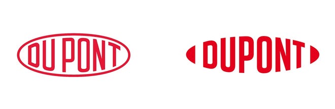 The logo since 1909, left, and the new logo.