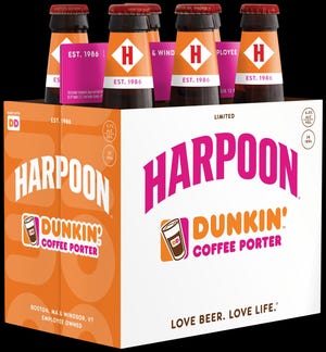 Harpoon Brewery and Dunkin' joined together to release Dunkin' Coffee Porter. [Contributed photo]