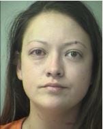 Sarah Schwab, a 28-year-old Fort Walton Beach woman, has been charged with fraud and larceny in connection with alleged thefts from prominent local businessman Alan Laird, for whom she worked as a personal assistant. [OKALOOSA COUNTY JAIL PHOTO]