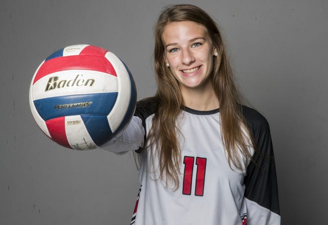 Lake Travis middle blocker Sasha Rudich will play volleyball at Providence College in Rhode Island. She'll major in biology and hopes to attend med school. [Ricardo B. Brazziell/American-Statesman]