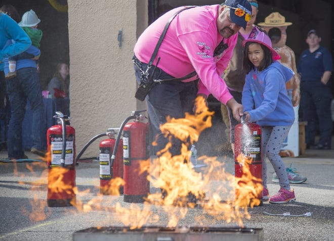 How to use a fire extinguisher will be among the demonstration at the Somersworth Fire Department's annual open house on Saturday, Oct. 13. [John Huff/Fosters.com/file]