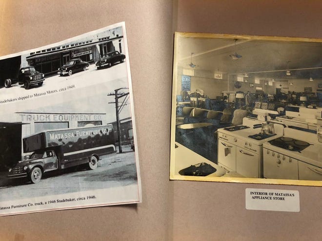 Photos of Matassa family businesses in Donaldsonville, Louisiana taken from an old scrapbook made for Joe Matassa by a grandchild.