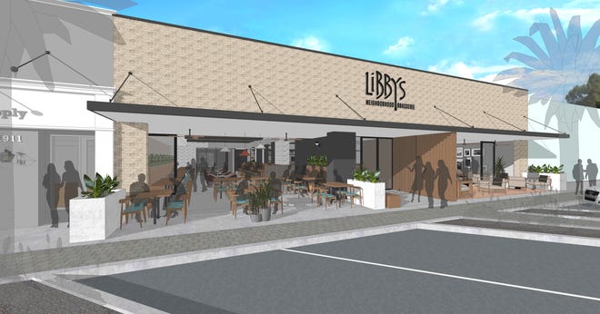 The renovation of the Libby's Cafe + Bar on South Osprey Avenue in Sarasota will result in a whole new look.  [PROVIDED RENDERINGS]