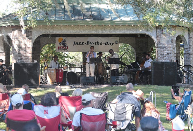 Locals enjoy live musical performances during Jazz by the Bay at Oaks by the Bay Park in St. Andrews. The free festival returns Friday and Saturday. [HEATHER HOWARD/NEWS HERALD FILE PHOTO]