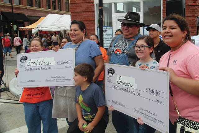 The Strike Axe team at the National Indian Taco Festival, led by John Williams Jr., went home with the most prize money Saturday. Strike Axe won $1,000 for its second-place finish, but it also won another $1,000 for winning in the People’s Choice category.