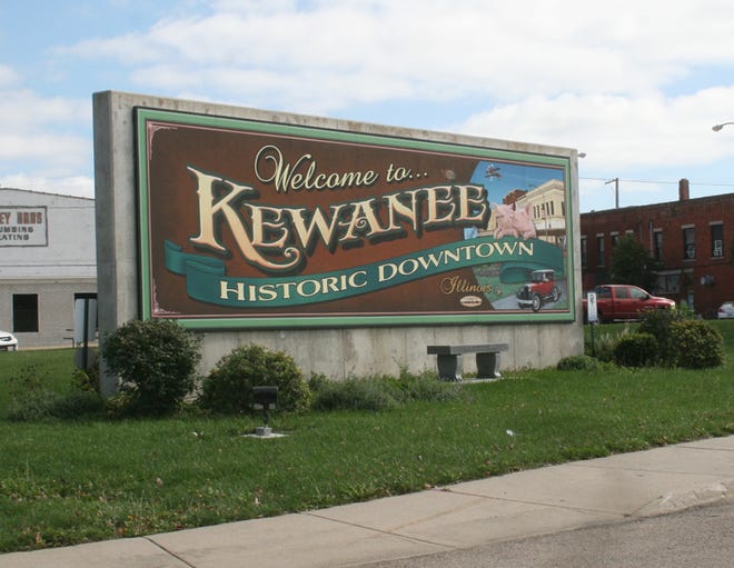 The welcome sign near the train station parking lot in downtown Kewanee and its ongoing maintenance was a topic of conversation at this week’s city councill meeting.