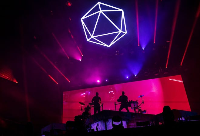 Odesza performs during the Austin City Limits Music Festival at Zilker Park in Austin, Texas, on Friday, Oct. 12, 2018. [NICK WAGNER/AMERICAN-STATESMAN]